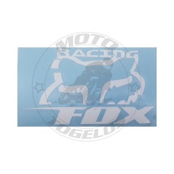 Αυτοκόλλητο Fox Racing Χρώμα Λευκό 8x13
