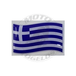 Αυτοκόλλητο Κρύσταλλο Ελληνική Σημαία Κυματιστή 3x5
