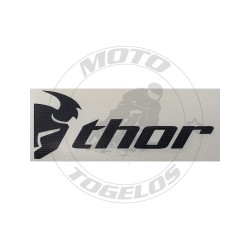 Αυτοκόλλητο Ανάγλυφο Thor Logo Χρώμα Μαύρο 4x10