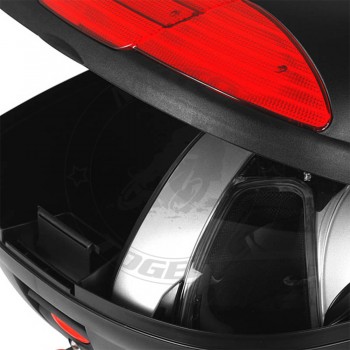 Βαλίτσα 45Lt Simply II Monolock Χρώμα Μαύρο με Κόκκινα Ανακλαστικά E450N Givi