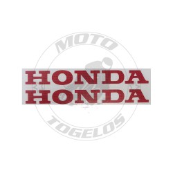 Αυτοκόλλητο Honda Διπλό Ανάγλυφο Χρώμα Κόκκινο 10x3cm