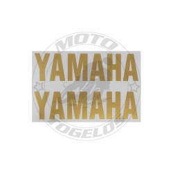 Αυτοκόλλητο Yamaha Διπλό Ανάγλυφο Χρώμα Χρυσό 8x5cm
