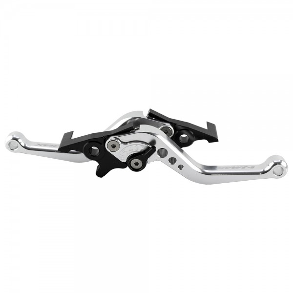 Μανέτες Ρυθμιζόμενες CNC Yamaha N-Max 125/155 Χρώμα Ασημί Roc
