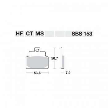 ΤΑΚΑΚΙΑ SBS 153HF FA301 SCOOTER 50-125CCM