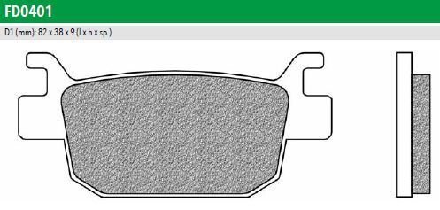 ΤΑΚΑΚΙΑ ΠΙΣΩ  SH300 /SH150 NEWFREN FD0401BE1 (FA 415)