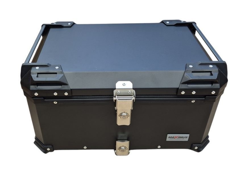 ΒΑΛΙΤΣΑ/ΜΠΑΓΚΑΖΙΕΡΑ ΜΟΤΟ 65 Λίτρα MX705 ΑΛΟΥΜΙΝΙΟΥ ΤΕΤΡΑΓΩΝΗ ΜΑΥΡΗ ΜΕ ΜΑΞΙΛΑΡΑΚΙ