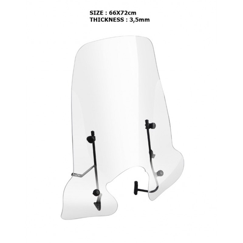 ΠΑΡΜΠΡΙΖ SYM SYMPHONY ST EU4 2015-2020 66x72cm & ΒΑΣΕΙΣ