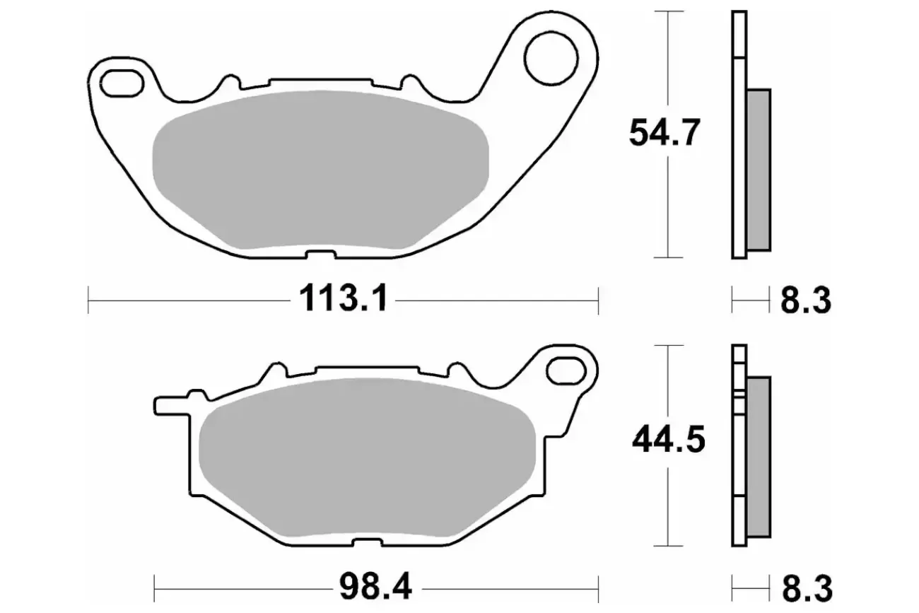 Τακάκια SBS 229CT FA705 Εμπρός για Yamaha X-MAX 300 ('17-'18)