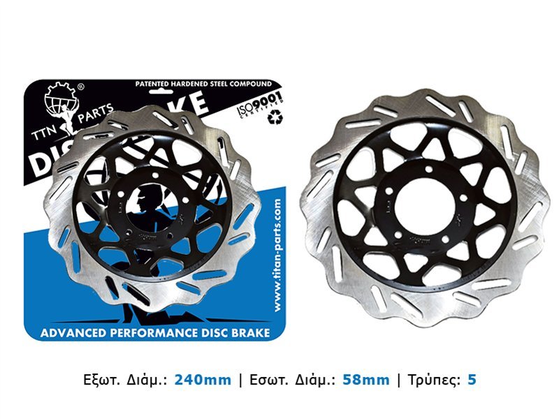 ΔΙΣΚΟΠΛΑΚΑ ΕΜΠΡΟΣ DAYTONA SPRINTER 125 TITAN