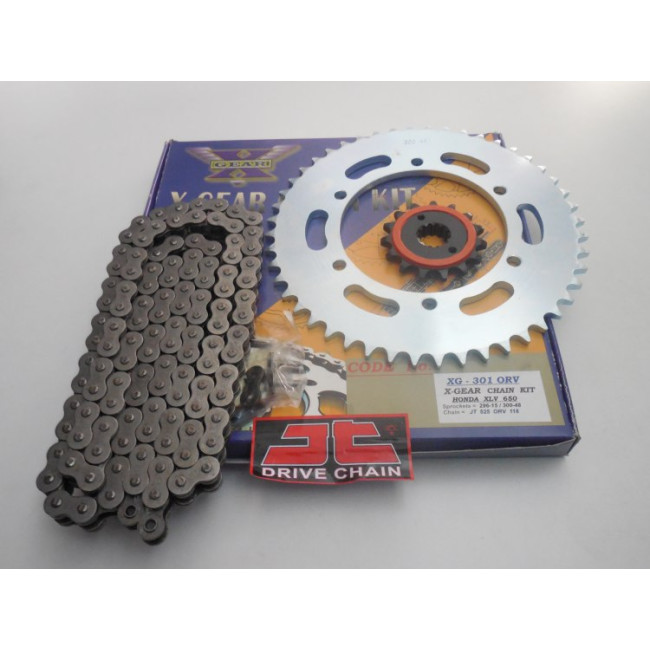 ΓΡΑΝΑΖΙΑ ΚΙΤ X-GEAR ΚΑΙ ΑΛΥΣΙΔΑ X-RING JT HONDA XLV 650