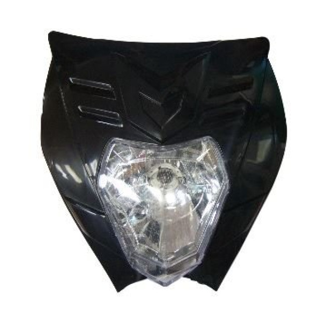 ΜΑΣΚΑ ΦΑΝΟΥ ENDURO YP-00-03 ΜΑΥΡΗ ROC