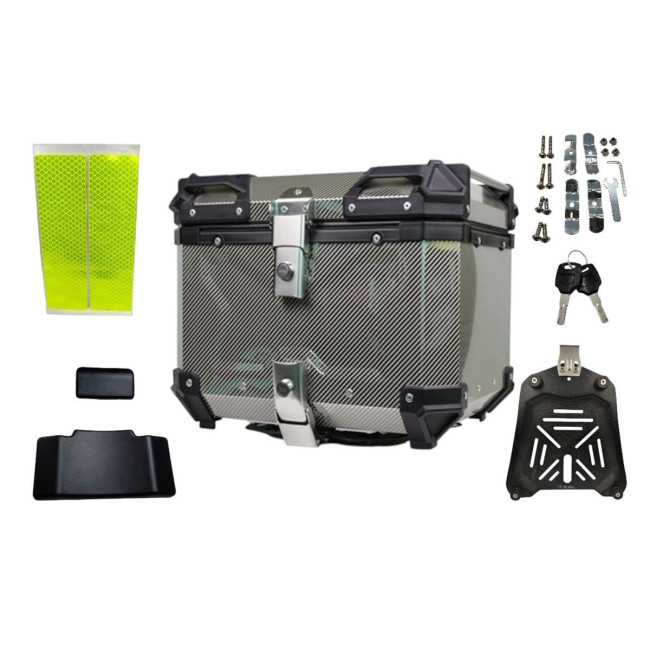 ΒΑΛΙΤΣΑ ΑΝΑΧ ΜΕΤΑΛΛ ΒΑΣΗ ΕΠΕΝΔΥΣΗ 55L CARBON STYLE ΑΣΗΜΙ