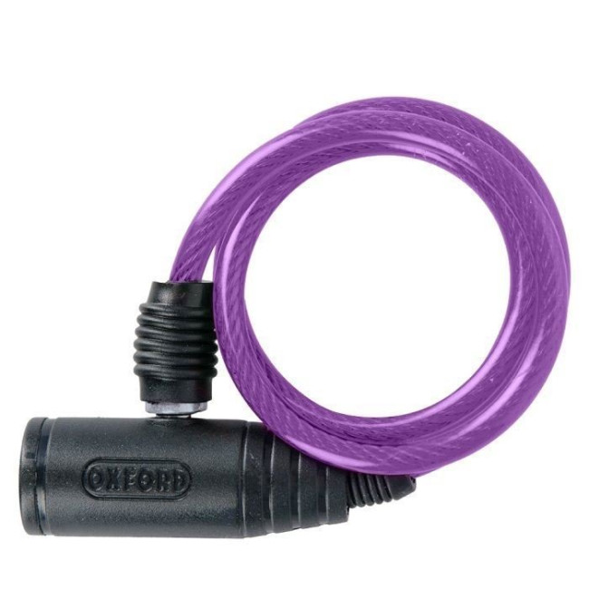 Bumper Cable Lock Purple 6mmx600mm  OXFORD OF03