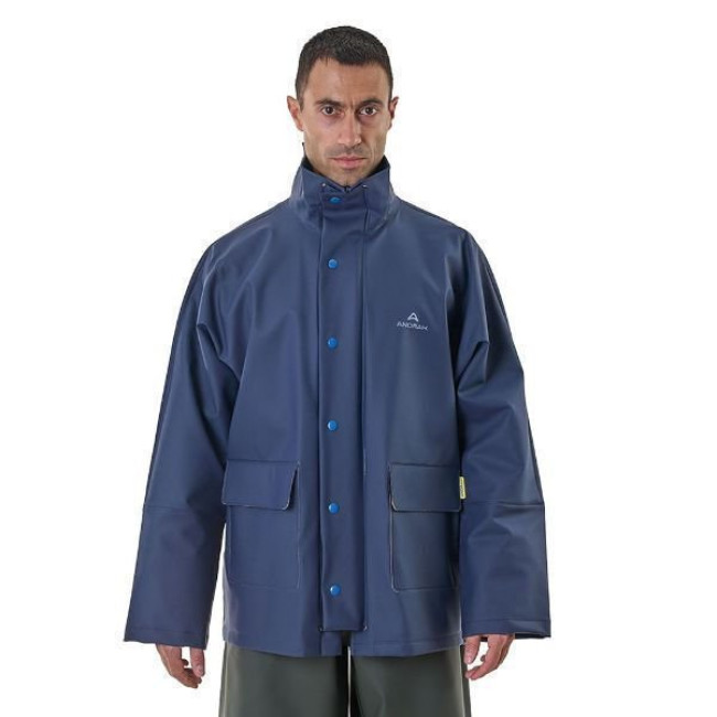 ΑΔΙΑΒΡΟΧΟ ΜΠΛΕ  ΧΙΤΩΝΙΟ  PVC  ANORAK ΜΕΓΕΘΟΣ LARGE