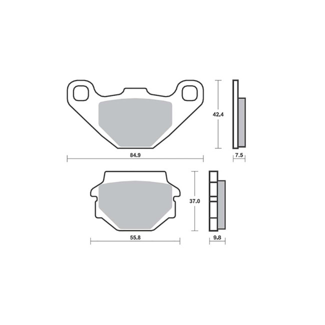 ΤΑΚΑΚΙΑ SBS 135HM SFA067 ADLY/ATV150 ΠΙΣΩ,COMBIZ125(FR)