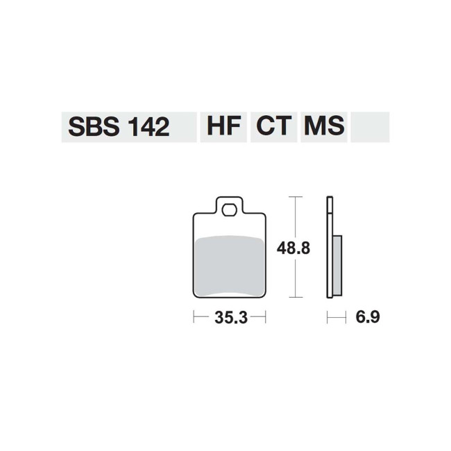 ΤΑΚΑΚΙΑ SBS 142MS FA260 SCOOTER 50-124CCM