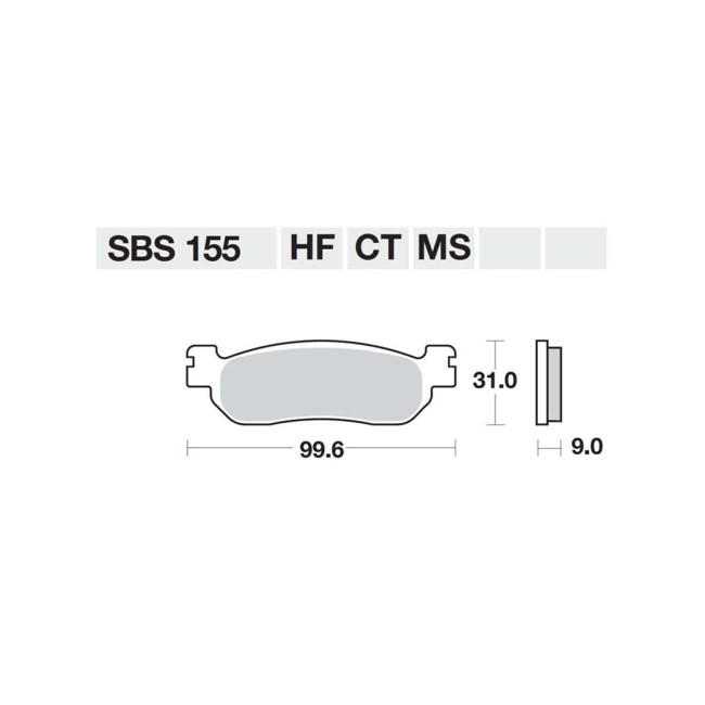 ΤΑΚΑΚΙΑ SBS 155MS FA275 MAXI SCOOTER 250-600CCM