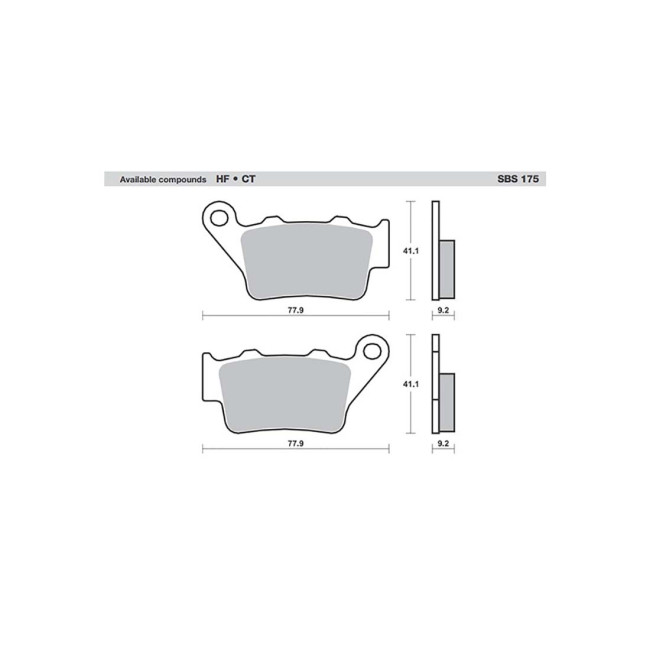 ΤΑΚΑΚΙΑ SBS 175HF FA208 BMW/125-200C1