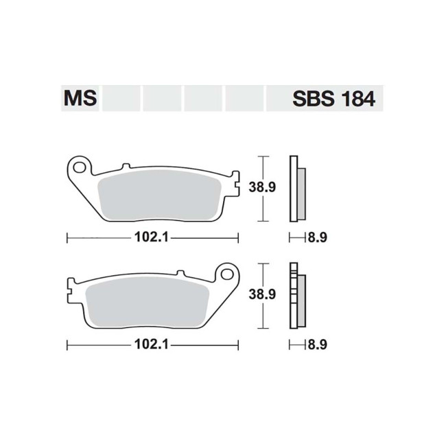 ΤΑΚΑΚΙΑ SBS 184MS FA142-FA226 MAXI SCOOTER 250-600CCM