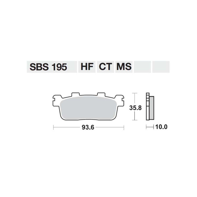 ΤΑΚΑΚΙΑ SBS 195HF FA607 SCOOTER 50-124CCM