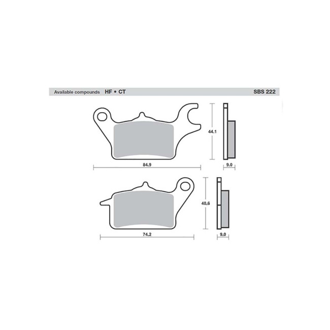 ΤΑΚΑΚΙΑ SBS 222CT SFA652 ΕΜΠΡΟΣ/ΑΡΙΣΤ. YAM/TRICITY12514