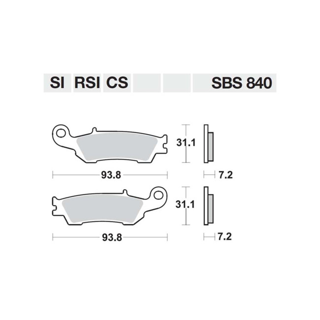 ΤΑΚΑΚΙΑ SBS 840RSI FA450 MX ATV RACING