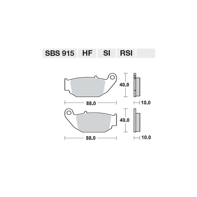 ΤΑΚΑΚΙΑ SBS 915SI FA629 ΠΙΣΩ CRF250L14