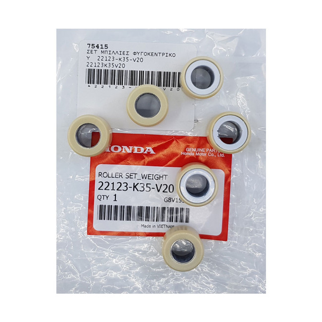 ΣΕΤ ΜΠΙΛΛΙΕΣ ΦΥΓΟΚΕΝΤΡΙΚΟΥ PCX 125  20X15 15gr (17-18) HONDA  22123-K35-V20