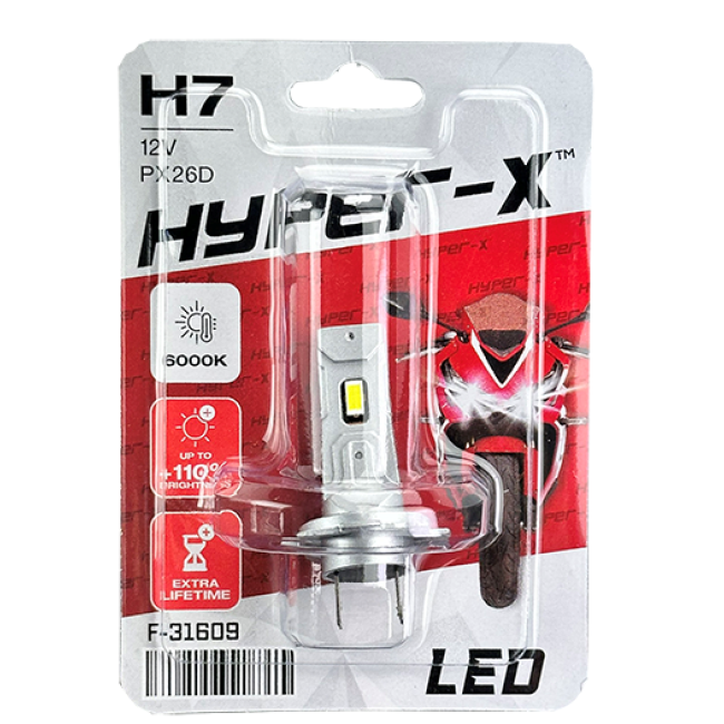 ΛΑΜΠΑ LED H7 HYPER X