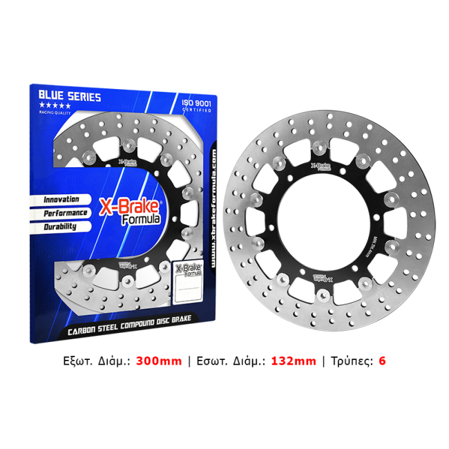 ΔΙΣΚΟΠΛΑΚΑ ΕΜΠΡΟΣ TDM 900 /R6/R1 X-BRAKE STX21F FLOW