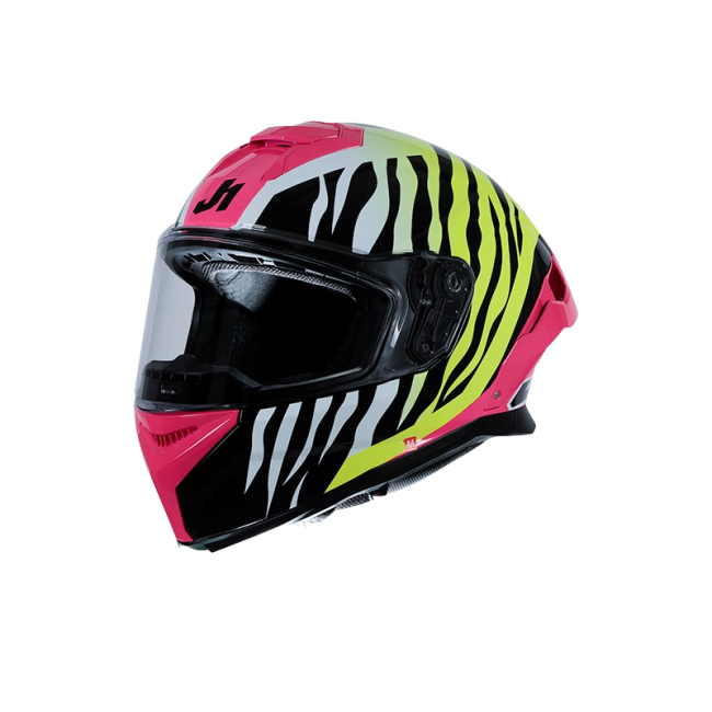 ΚΡΑΝΟΣ JUST1 FF J-STR TIGER PINK/YELLOW/BLACK GLOSS