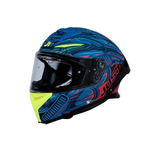 ΚΡΑΝΟΣ JUST1 FF J-STR TITAN  RED/BLUE/BLACK MATT