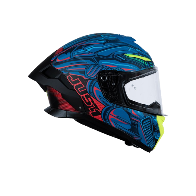 ΚΡΑΝΟΣ JUST1 FF J-STR TITAN  RED/BLUE/BLACK MATT