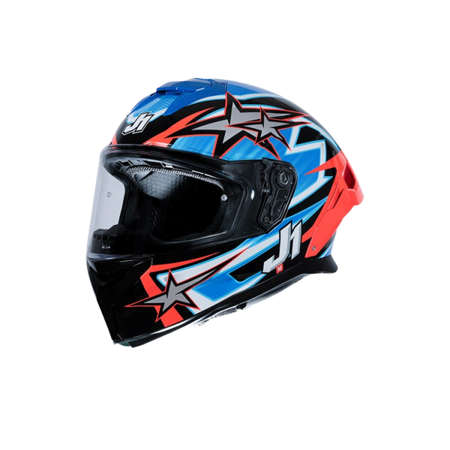ΚΡΑΝΟΣ JUST1 FF J-STR ASTRO RED/BLUE/BLACK GLOSS