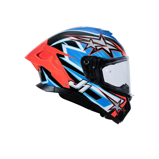 ΚΡΑΝΟΣ JUST1 FF J-STR ASTRO RED/BLUE/BLACK GLOSS