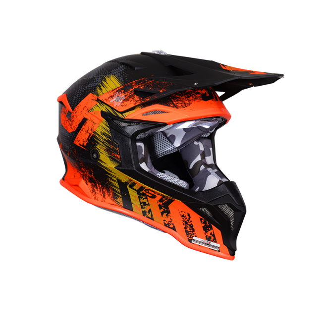 ΚΡΑΝΟΣ JUST1 OFF J-39 STORM  ORANGE/SAND/BLACK MATT  ΜΕΓΕΘΟΣ X-LARGE