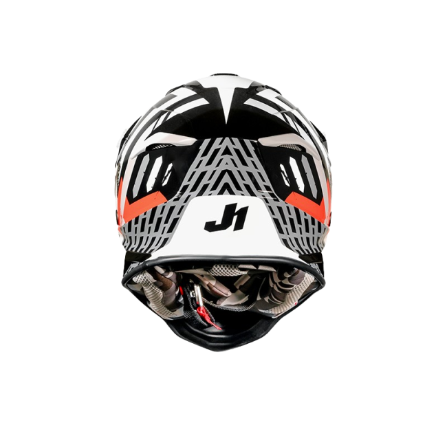 ΚΡΑΝΟΣ JUST-1 OFF MARSHALL WHITE/BLACK/RED GLOSS ΜΕΓΕΘΟΣ MEDIUM