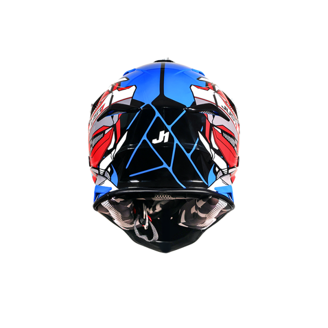 ΚΡΑΝΟΣ  JUST1 OFF SUPRWESSOR RED/BLUE/BLACK GLOSS ΜΕΓΕΘΟΣ LARGE