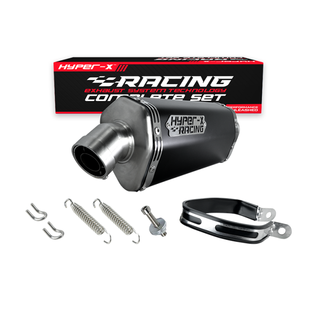 Εξάτμιση  μαύρο τελικό Honda C50 / Astrea Grand 100 / Supra 100 HYPER-X Racing Φ51 High Up