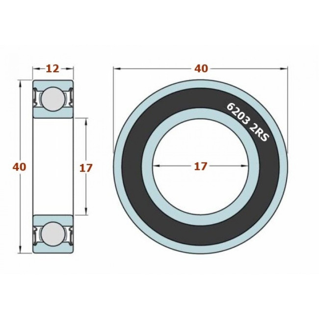 ΡΟΥΛΕΜΑΝ 6203 2RS  JAPAN