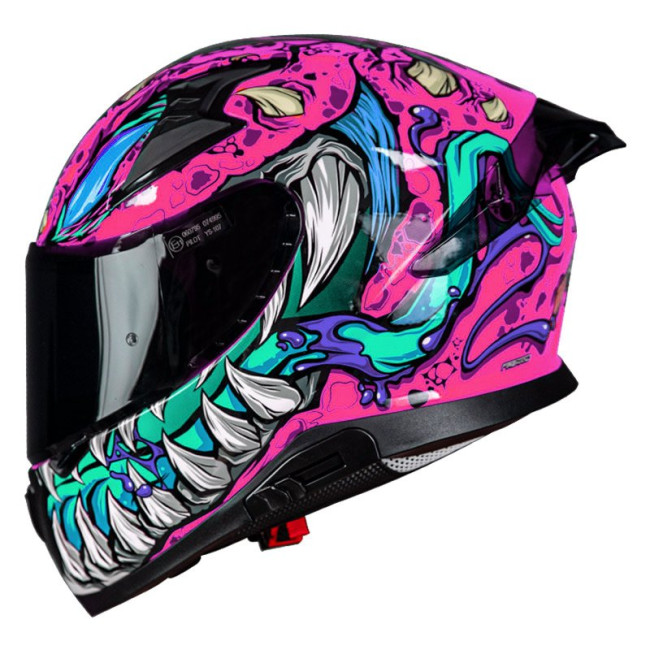 Κράνος Pilot Snake SV Reptile-X ροζ gloss + Extra Visor