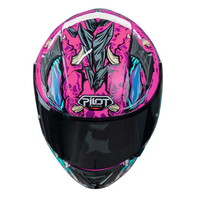 Κράνος Pilot Snake SV Reptile-X ροζ gloss + Extra Visor