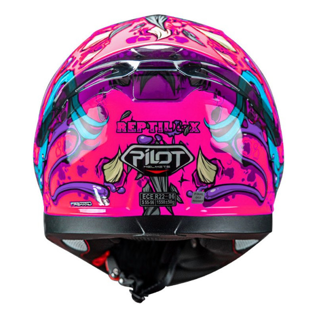 Κράνος Pilot Snake SV Reptile-X ροζ gloss + Extra Visor