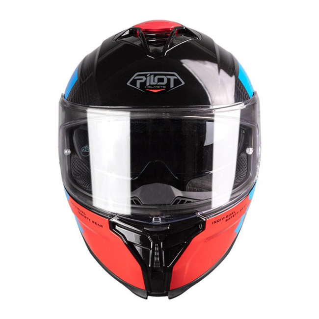 Κράνος Pilot Corsair SV On ECE 22.06 μαύρο/μπλε/κόκκινο gloss (περιλαμβάνει Pinlock 30)