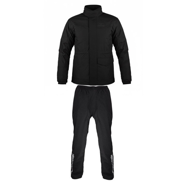 Αδιάβροχο & διαπνεον σετ 10K Nordcode Rainsuit Wave Evo μαύρο