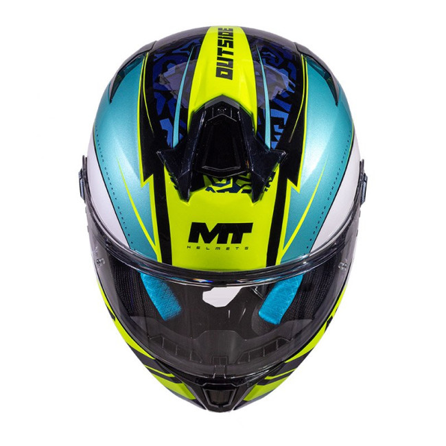 Κράνος MT Targo S Outside B6 μαύρο/fluo gloss
