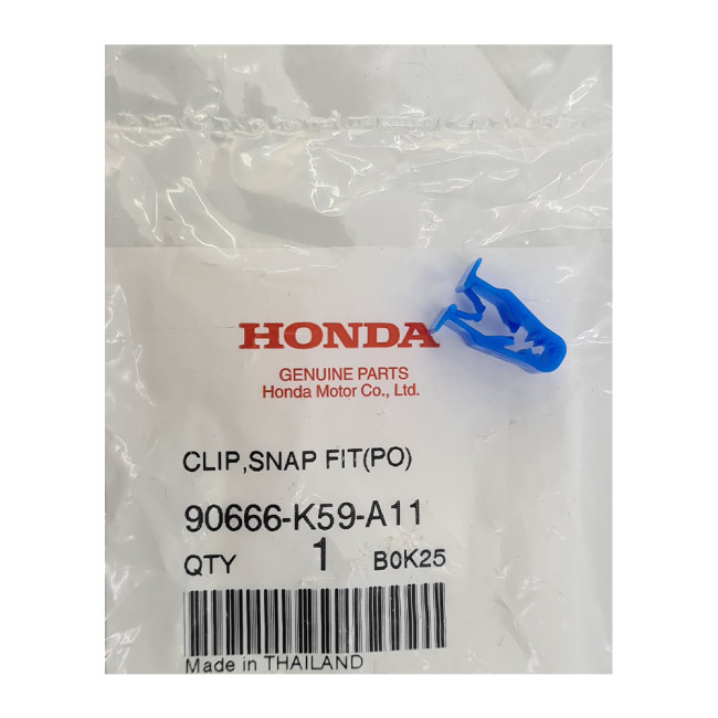 ΚΛΙΠ ΠΛΑΣΤΙΚΩΝ ΧΡΩΜΑ ΜΠΛΕ ΓΝΗΣΙΟ HONDA 90666-K59-A11HI