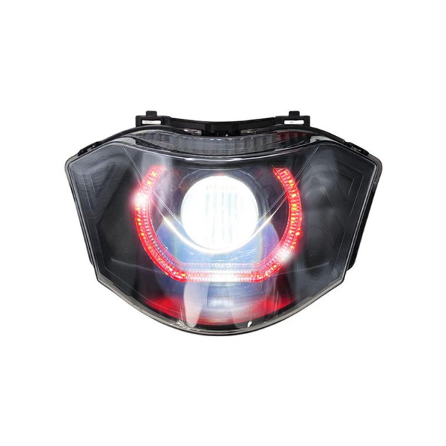 ΦΑΝΑΡΙ ΕΜΠΡΟΣ YAMAHA CRYPTON-X 135 LED ANGEL EYES ΚΟΚΚΙΝΟ ΧΡΩΜΑ