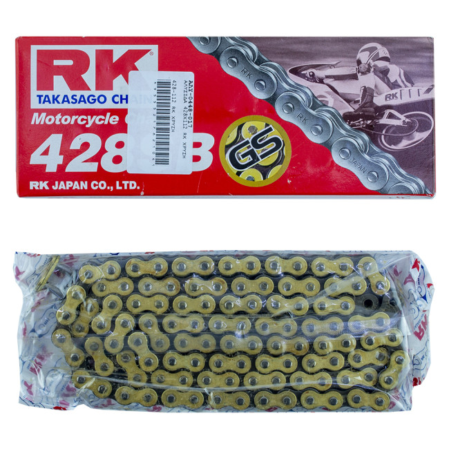 Αλυσίδα 428-112 SB Ενισχυμένη Χρυσή RK