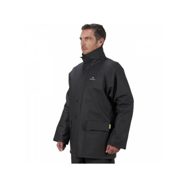 ΑΔΙΑΒΡΟΧΟ ΜΑΥΡΟ ΧΙΤΩΝΙΟ PVC  ANORAK  ΜΕΓΕΘΟΣ 3XL